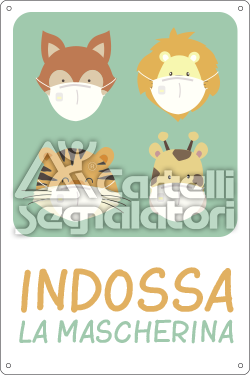 animali con la mascherina - Coronavirus Covid-19